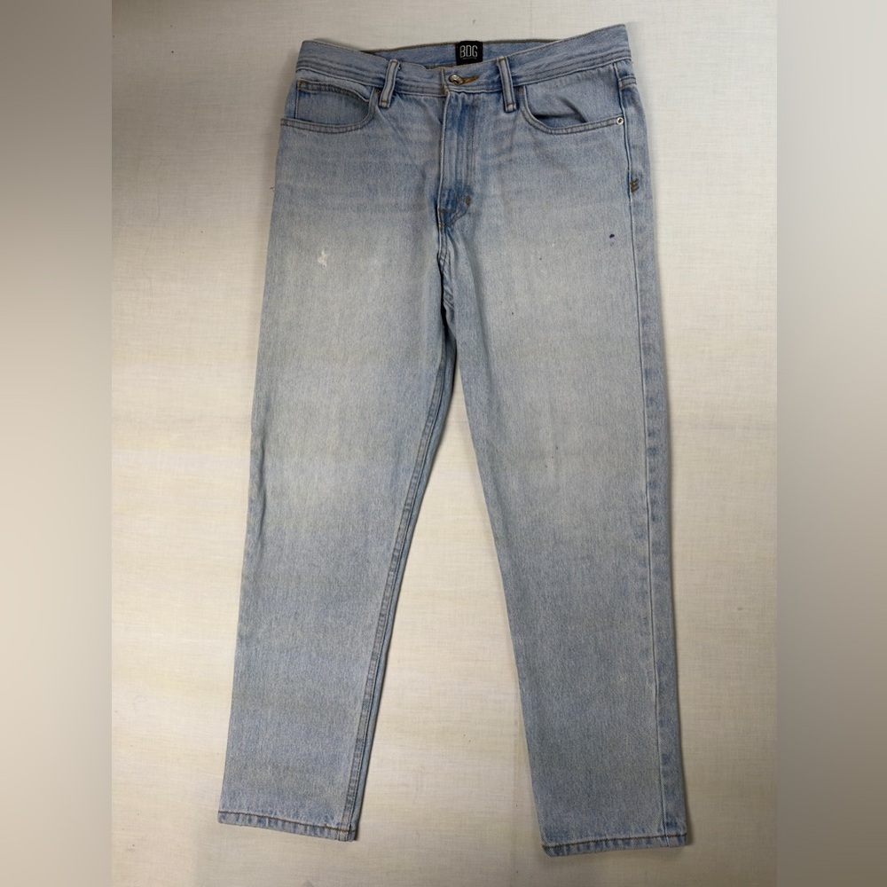 BDG Mens Size 31x32 Denim Jeans Light Blue Skinny Stretch Light Blue Wash Denim